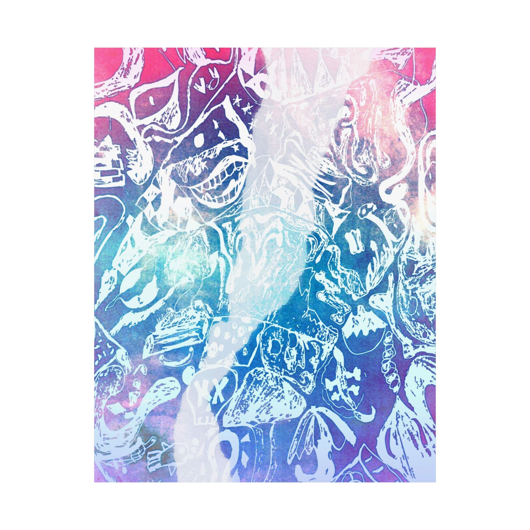 Doodles of a Lost Mind Poster - Torn Apart Doodle Art Print