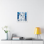Frost Owl Poster - Ethereal Winter Woodland Art Print