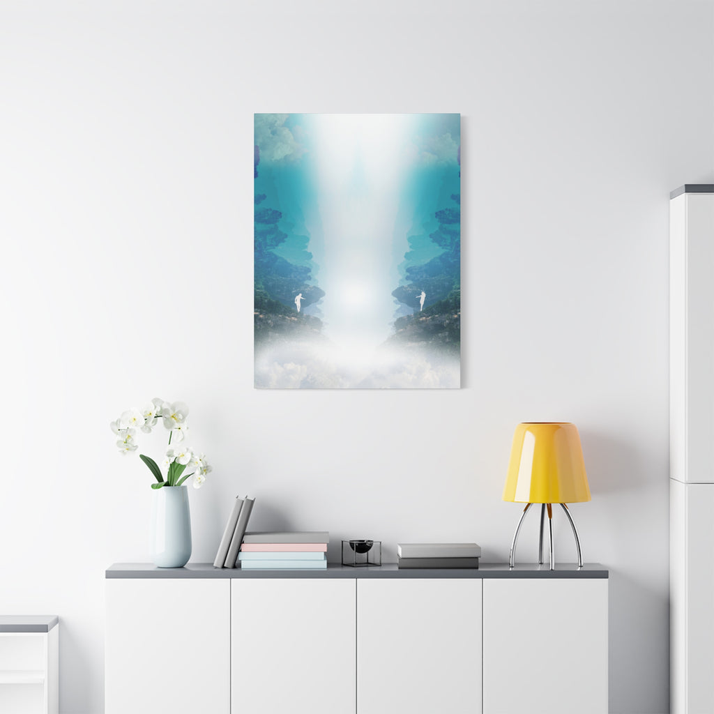 Lost Lovers Canvas Wall Art - Couple Surreal Landscape Decor