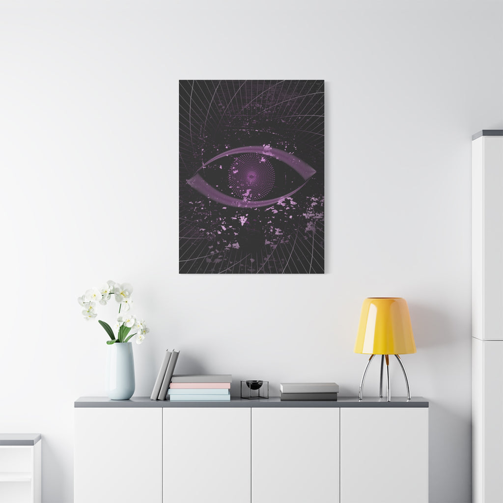 Eye of the Lost Cosmic Canvas Art - Mystical Third-Eye Galaxy Decor