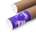 Vaporwaave Neon Skull Matte Poster Print