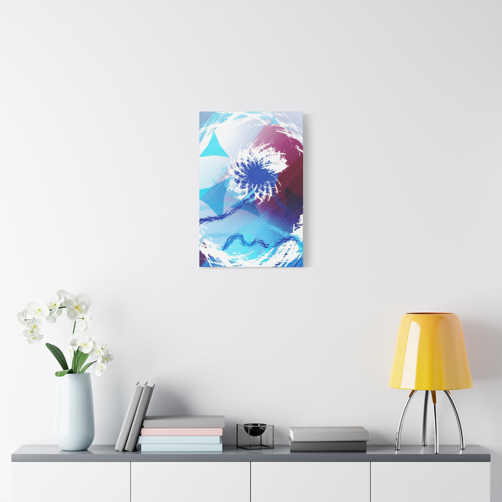 Geometry Portal Canvas Wall Art - Abstract Geometric Sci-Fi Decor