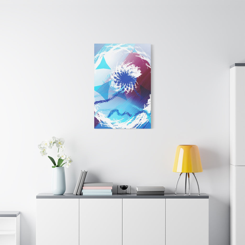 Geometry Portal Canvas Wall Art - Abstract Geometric Sci-Fi Decor