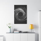 Black Hole Deep Space Canvas Art - Galaxy Vortex Wall Decor