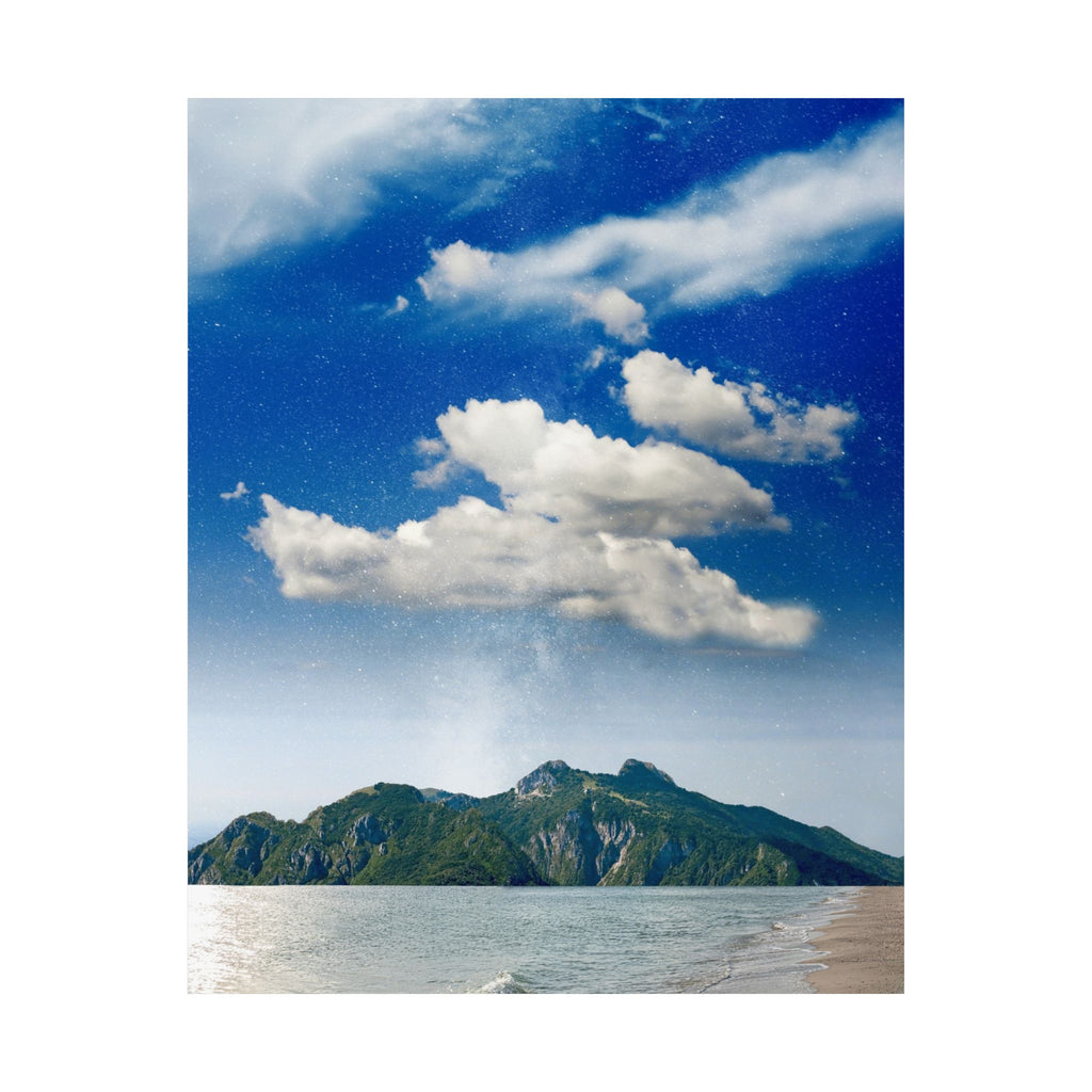Star-Filled Shoreline Poster | Matte Vertical Art | Museum-Grade Quality | Perfect for Home & Office Decor