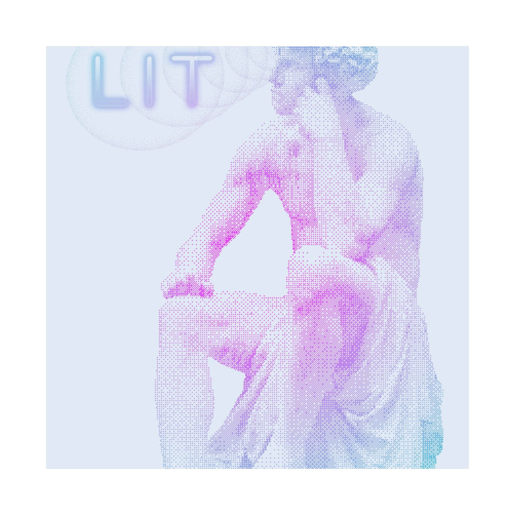 Lit Thinker Poster - Psychedelic Abstract Portrait Art Print