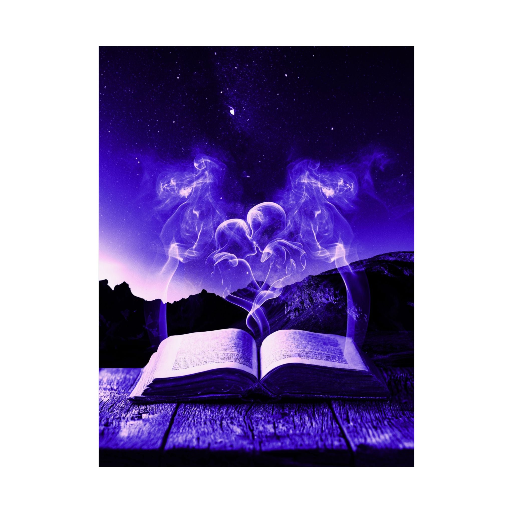 Magic Book Love Spell Poster Print - Witchy Fantasy Art