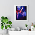 Japanese City Punk FX Poster - Neon Alleyway Cyberpunk Art Print