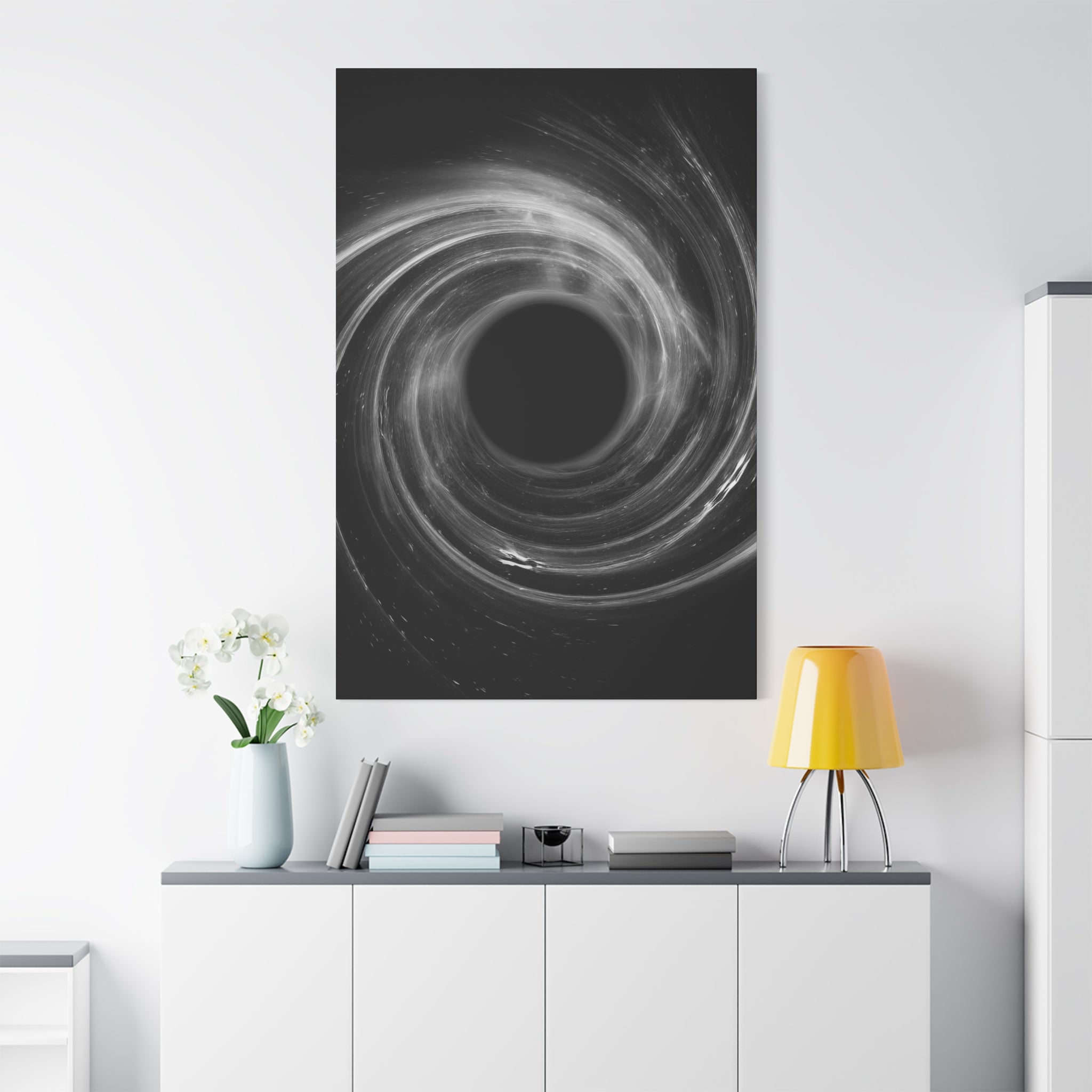 Black Hole Canvas Wall Art - Cosmic Universe Decor