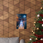 Space Lizards Poster - Lizard Ufo Art Print