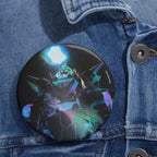 Top Secret Mech Robot Sci fi Art Pin