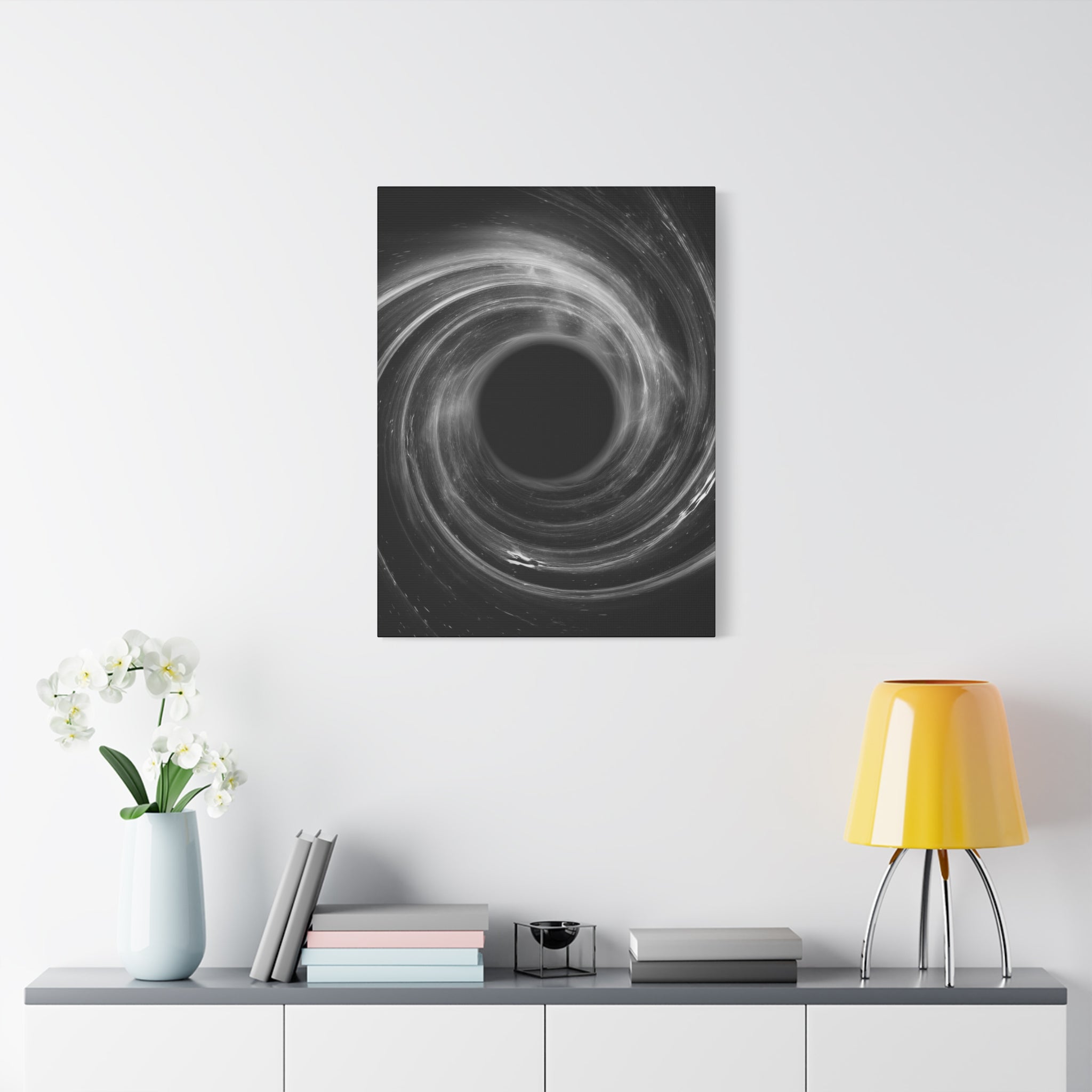 Black Hole Canvas Wall Art - Cosmic Universe Decor