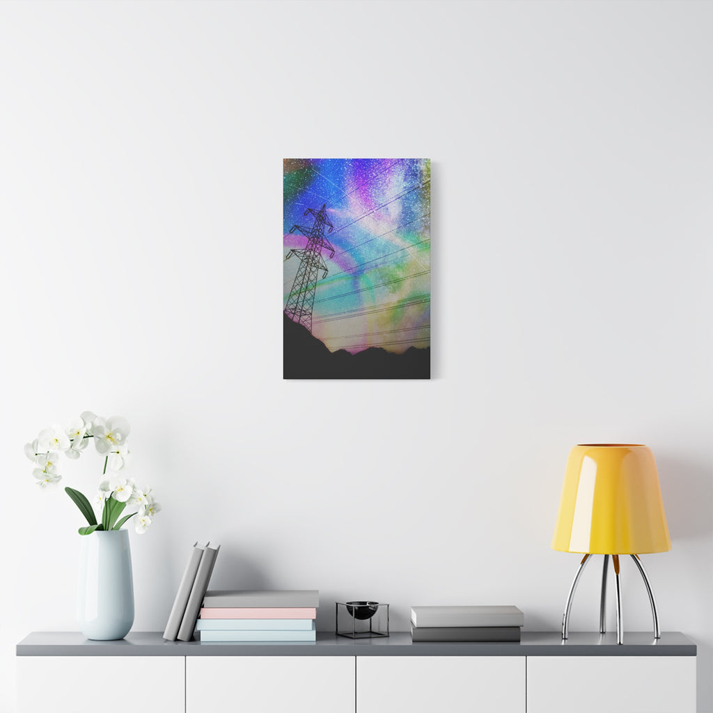 Solar Storm Canvas Wall Art - Vibrant Abstract Nebula Decor
