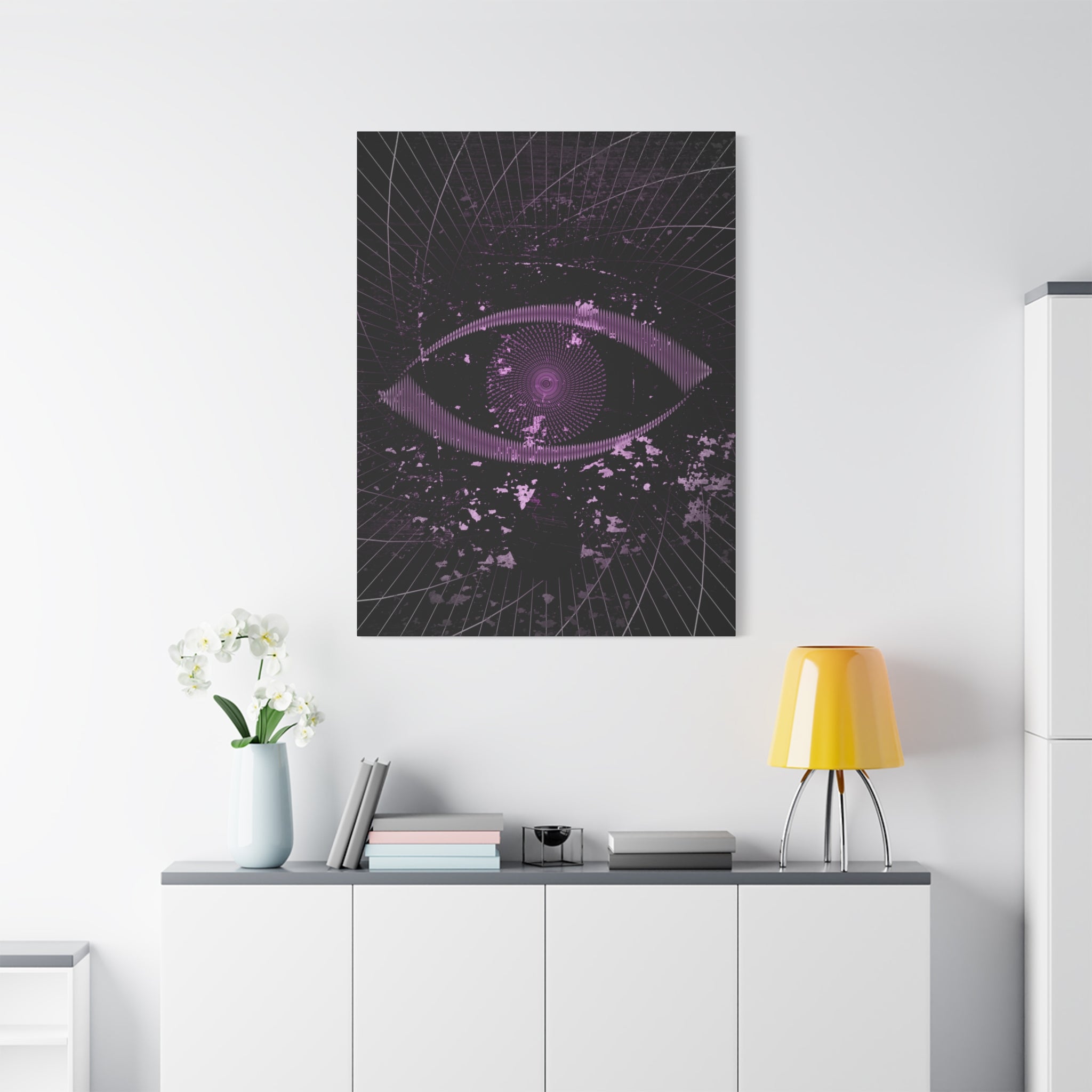 Eye of the Lost Cosmic Canvas Art - Mystical Third-Eye Galaxy Decor
