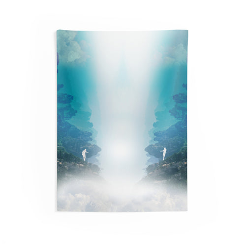 Lost Lovers Tapestry - Couple Surreal Landscape Wall Hanging