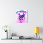 Astronaut Skeleton Skull Canvas Wall Art - Dark Space Skull Decor