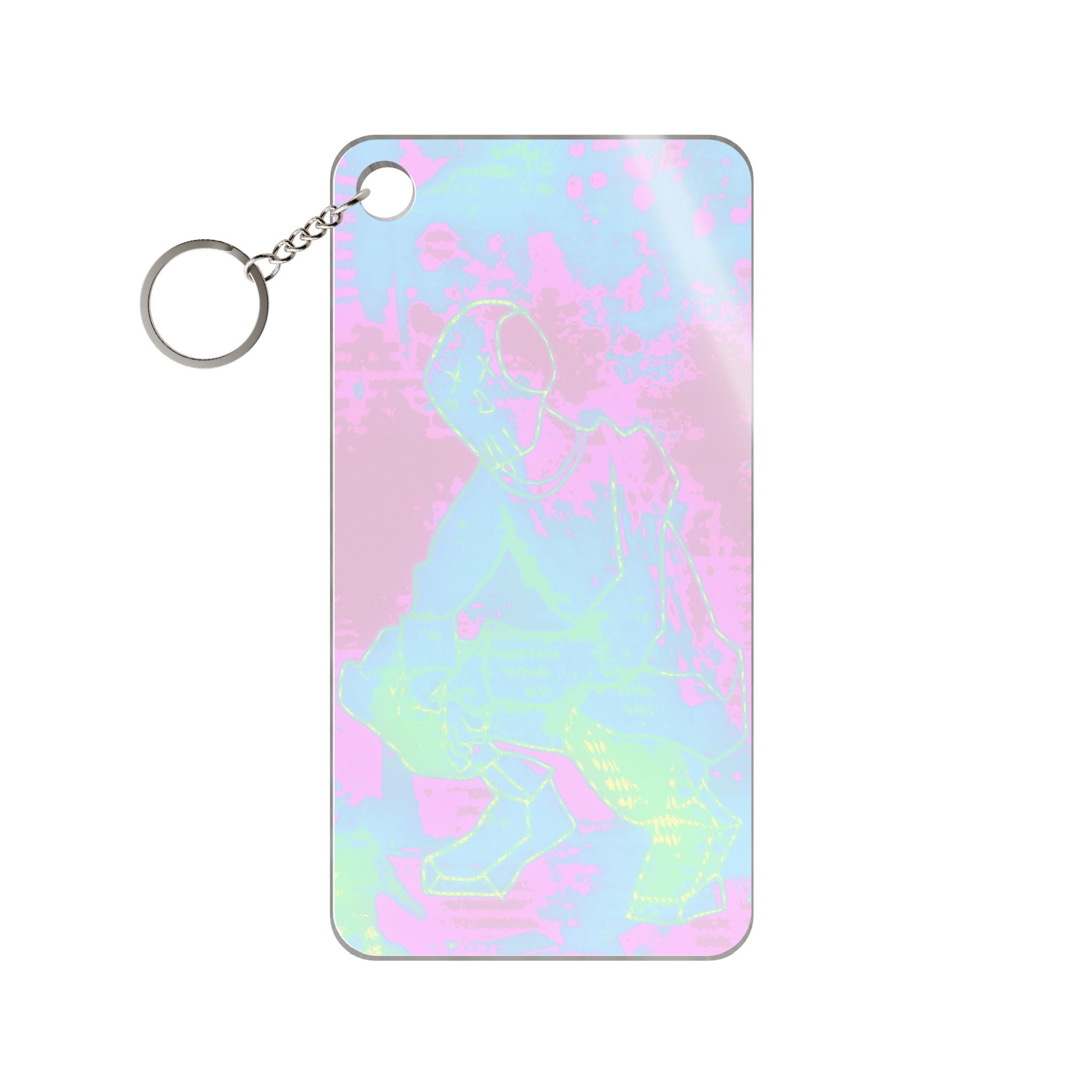 Melted Zone Keychain - Abstract Melt Acrylic Charm