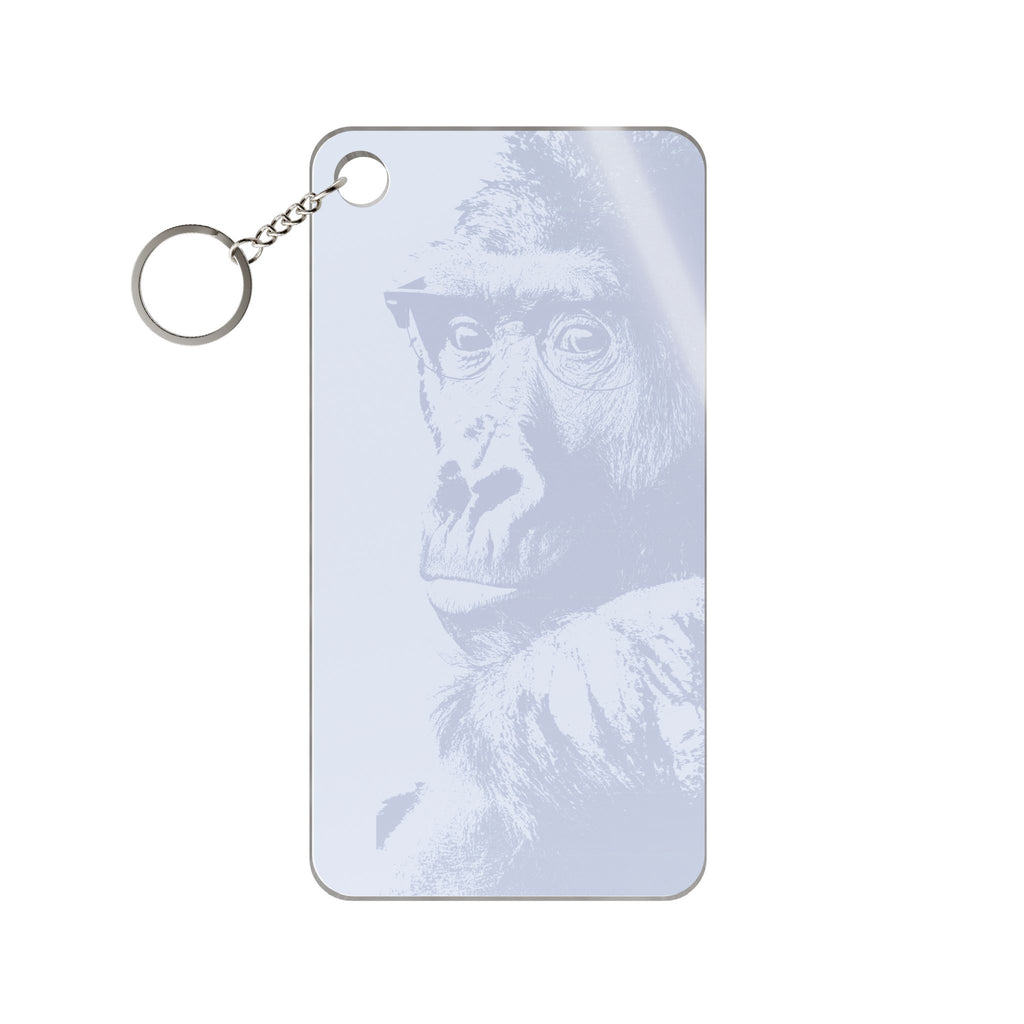 Educated Gorilla Keychain - Abstract Animal Acrylic Charm