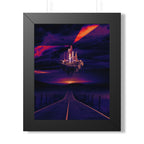 Stunning Abandoned Desert City Framed Vertical Poster - Premium Matte Art for Home Decor