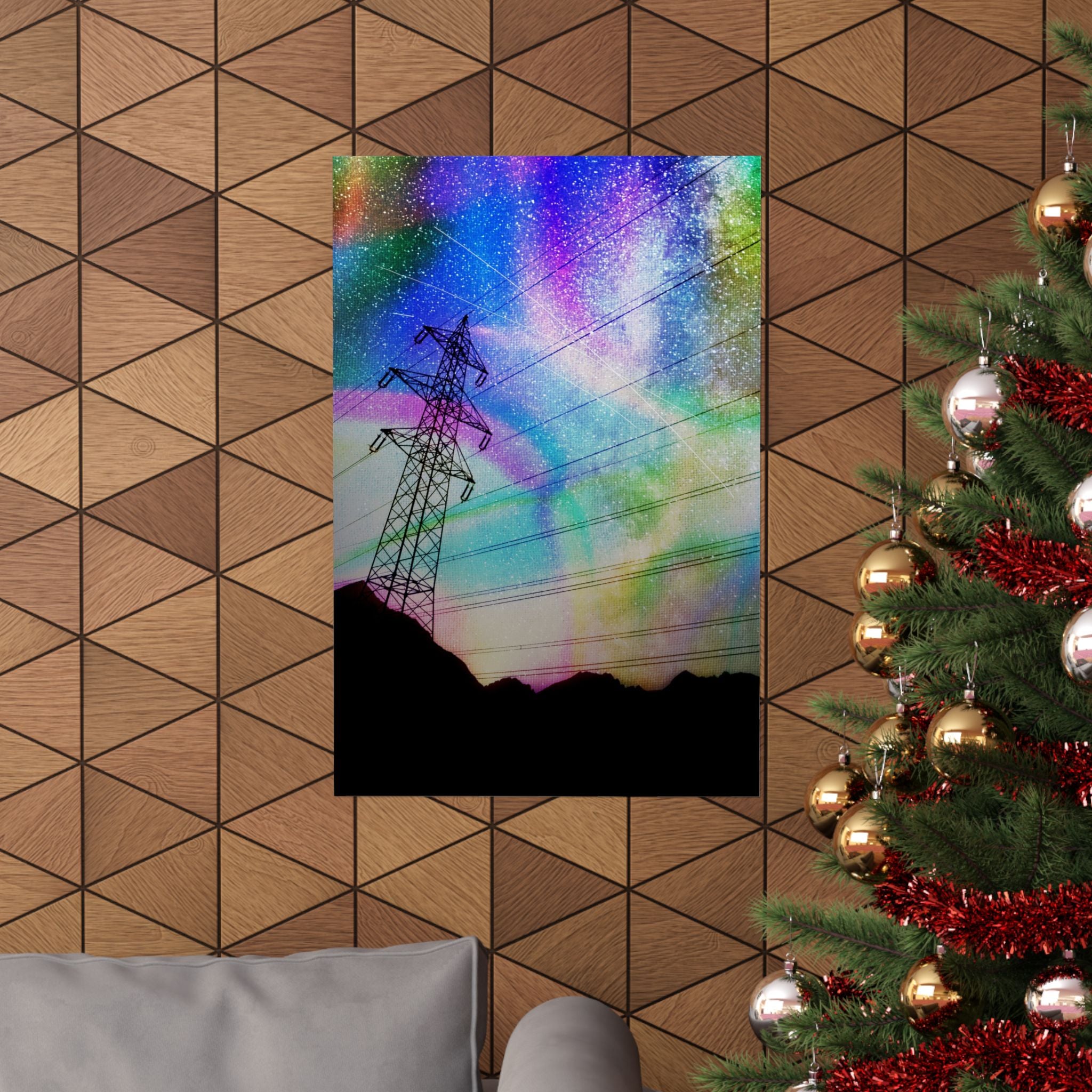 Solar Storm Poster - Vibrant Abstract Nebula Art Print