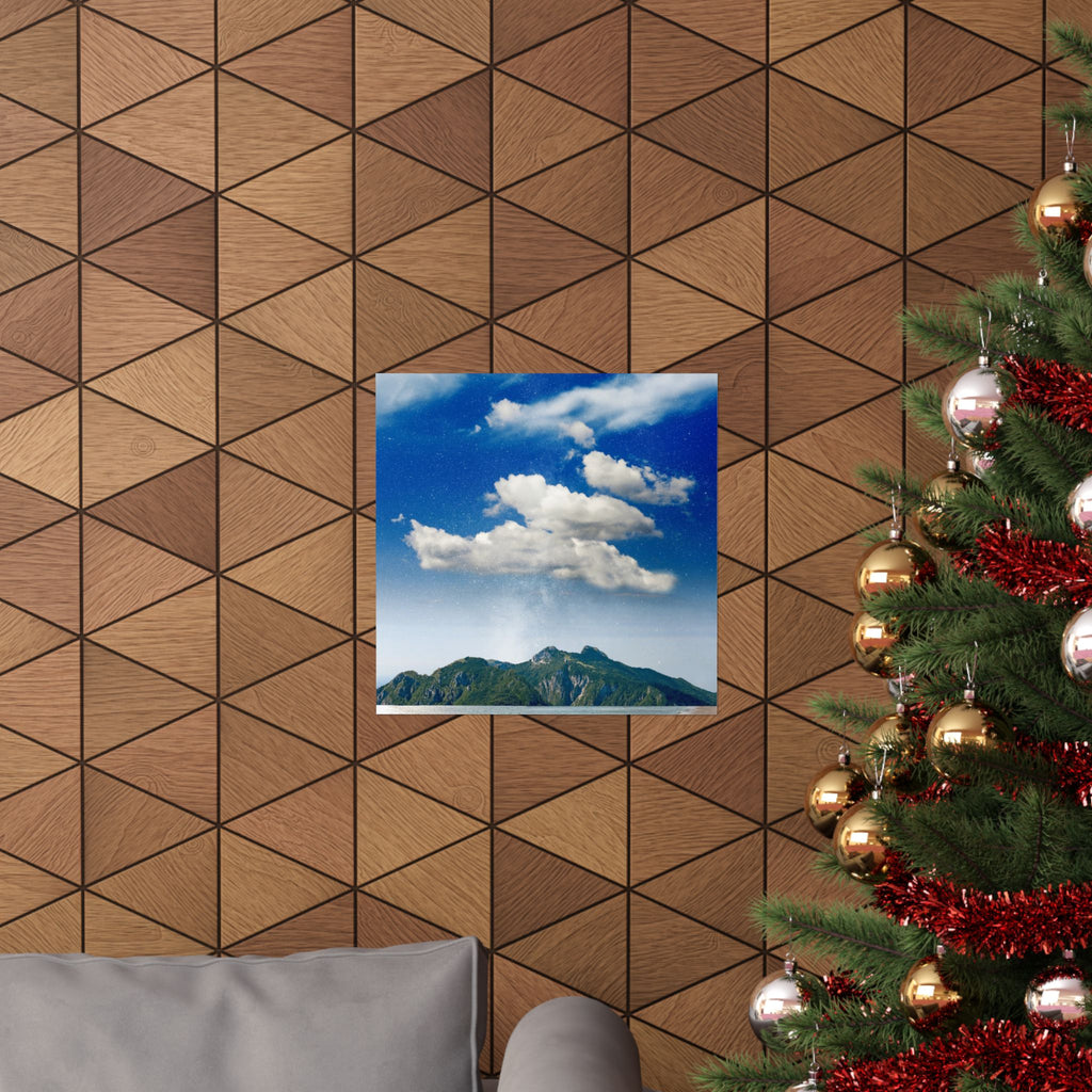 Star-Filled Shoreline Poster | Matte Vertical Art | Museum-Grade Quality | Perfect for Home & Office Decor