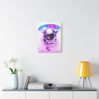 Astronaut Skeleton Skull Canvas Wall Art - Dark Space Skull Decor