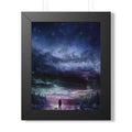 Space Landscape Framed Poster - Cosmic Galaxy Wall Art