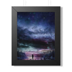 Space Landscape Framed Poster - Cosmic Galaxy Wall Art