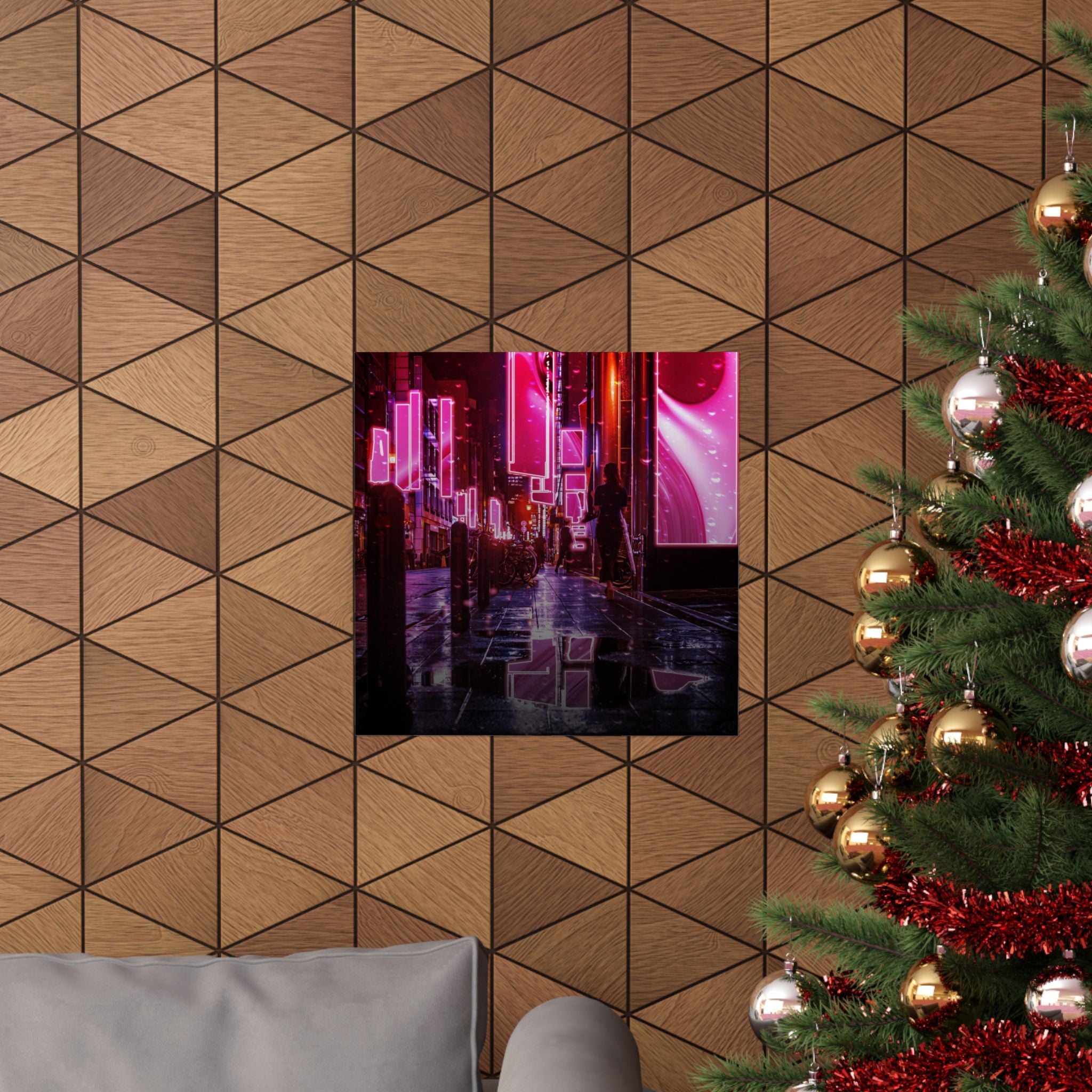 Japanese City Punk FX.3 Poster - Neon Tokyo Night Art Print