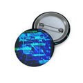 The Data Cube Abstract Digital Art Pin