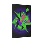90s Paranoia Canvas Wall Art - Grunge Glitch Trippy Decor