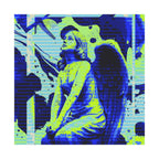 Stone Angel Vaporwave Matte Poster Print