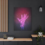 Hand of the Stars Galaxy Canvas Art - Mystical Astrology Wall Decor