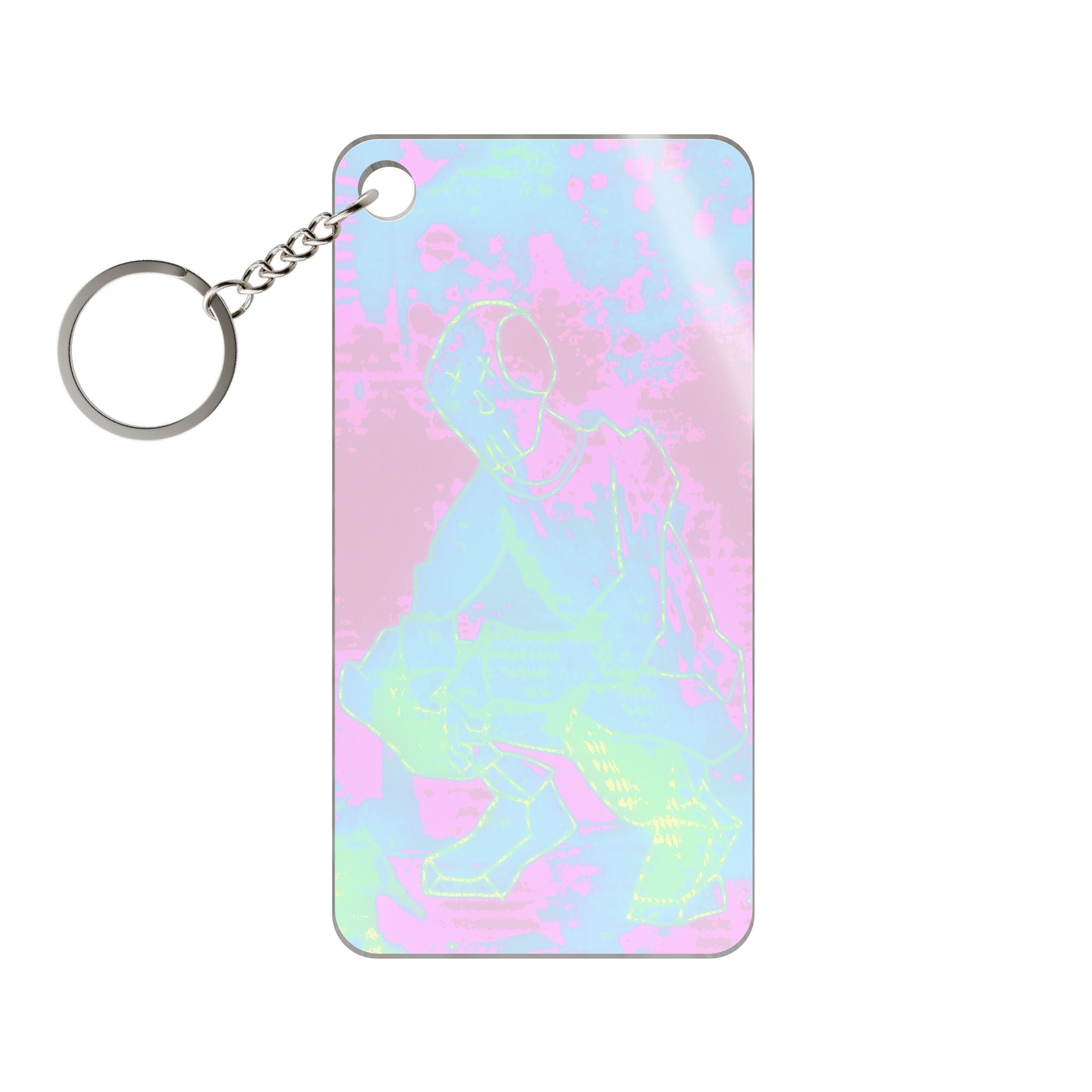 Melted Zone Keychain - Abstract Melt Acrylic Charm