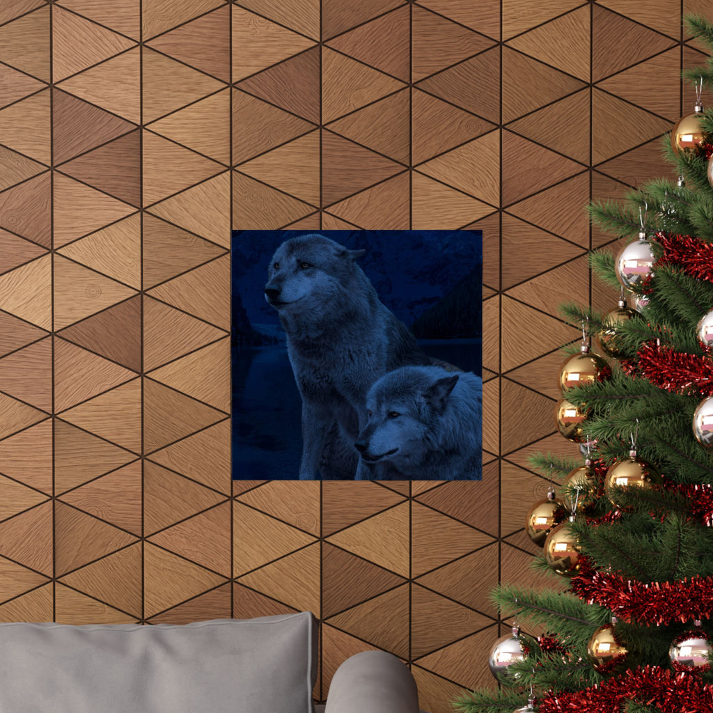Wolf Pack Matte Vertical Posters - Stunning Wildlife Art for Nature Lovers - Perfect for Home & Office Decor