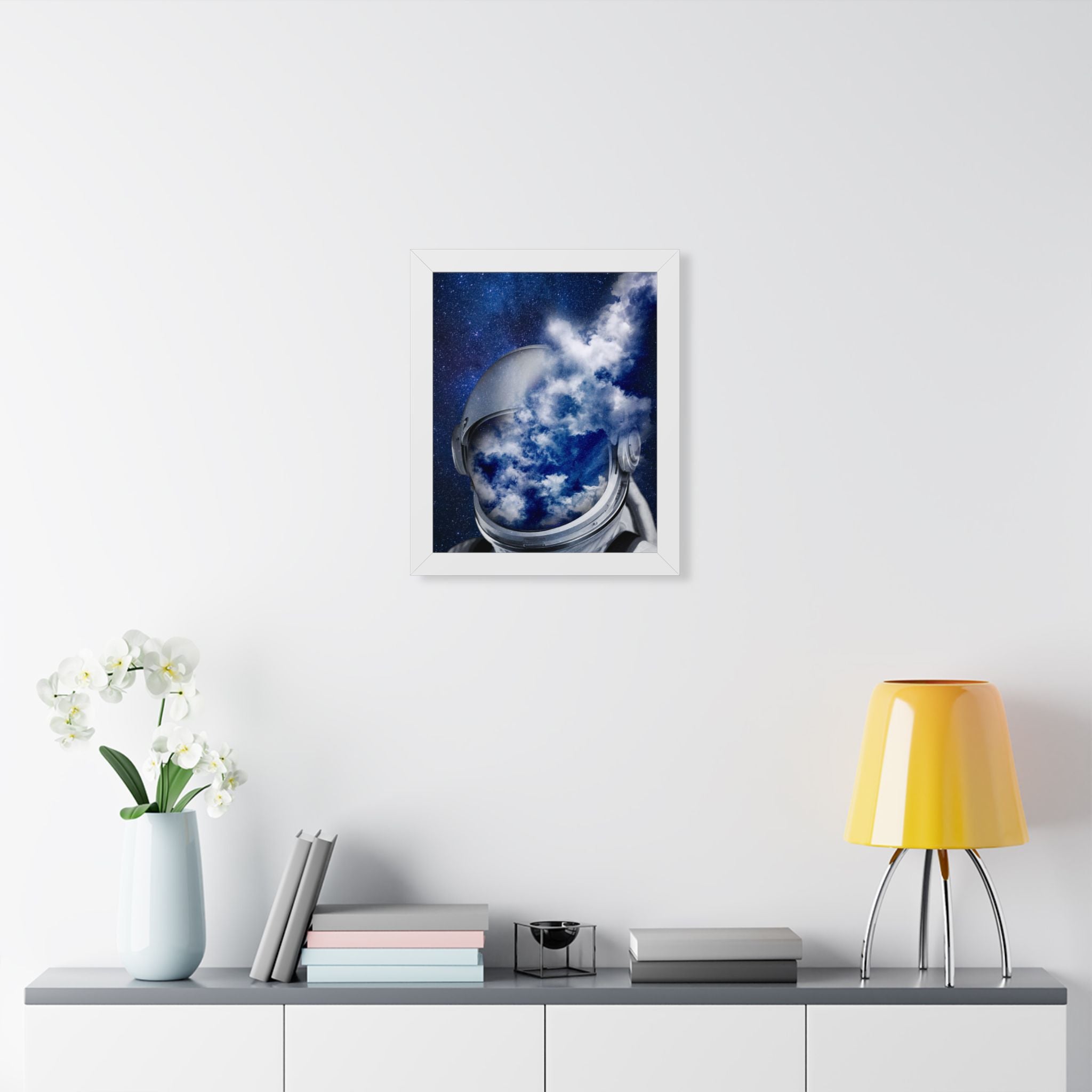 Astronaut in the Clouds Framed Poster - Dreamy Space Wall Art