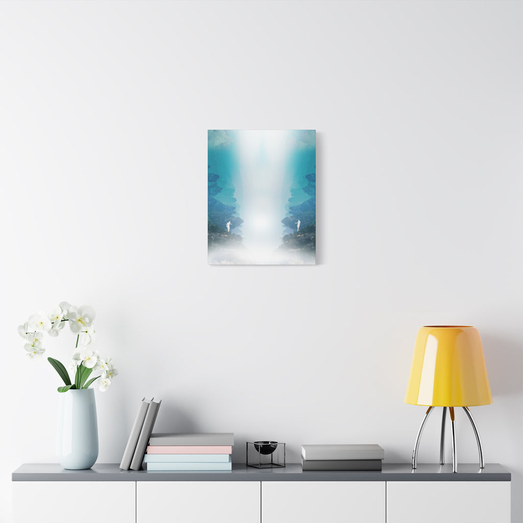 Lost Lovers Canvas Wall Art - Couple Surreal Landscape Decor