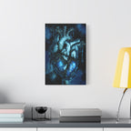 Galaxy Heart Canvas Wall Art - Cosmic Anatomical Space Love Decor