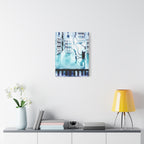Memory Chamber Canvas Wall Art - Futuristic Sci-Fi Interior Decor