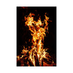 Phoenix Fire Poster Print - Mythical Fire Bird Art