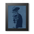 Grey Tabby Cat Framed Poster - Cute Pet Portrait Wall Art