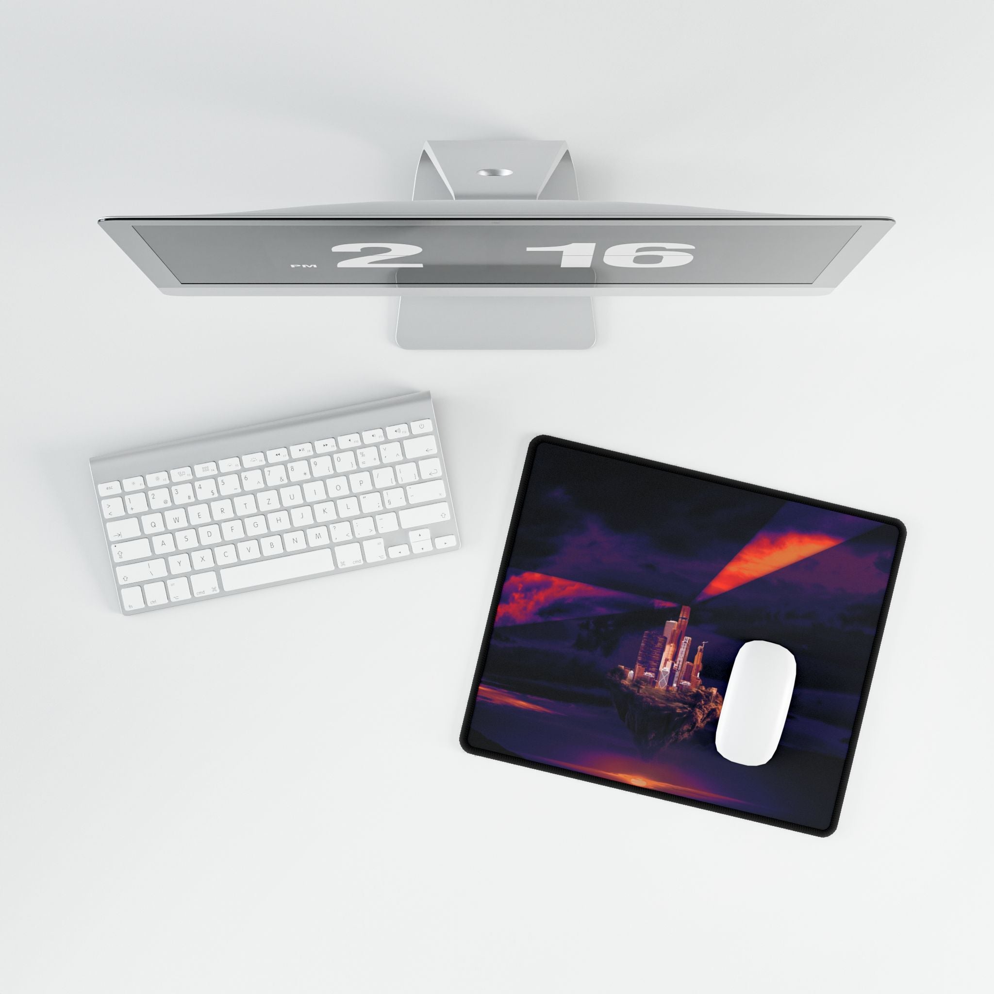 Abandoned Desert City Gaming Mouse Pad - Dystopian Desk Mat