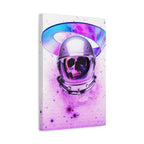 Astronaut Skeleton Skull Canvas Wall Art - Dark Space Skull Decor