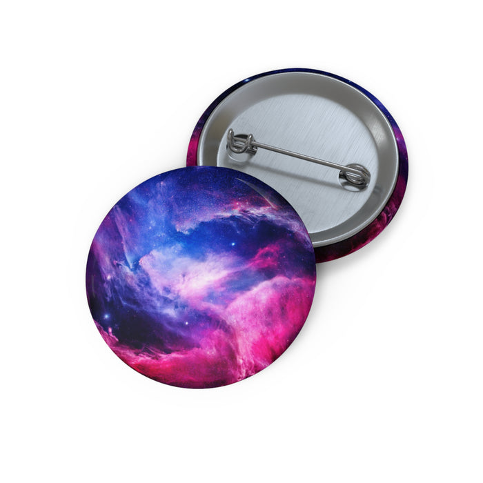 Light Nebula Pin - Cosmic Cloud Space Art Button