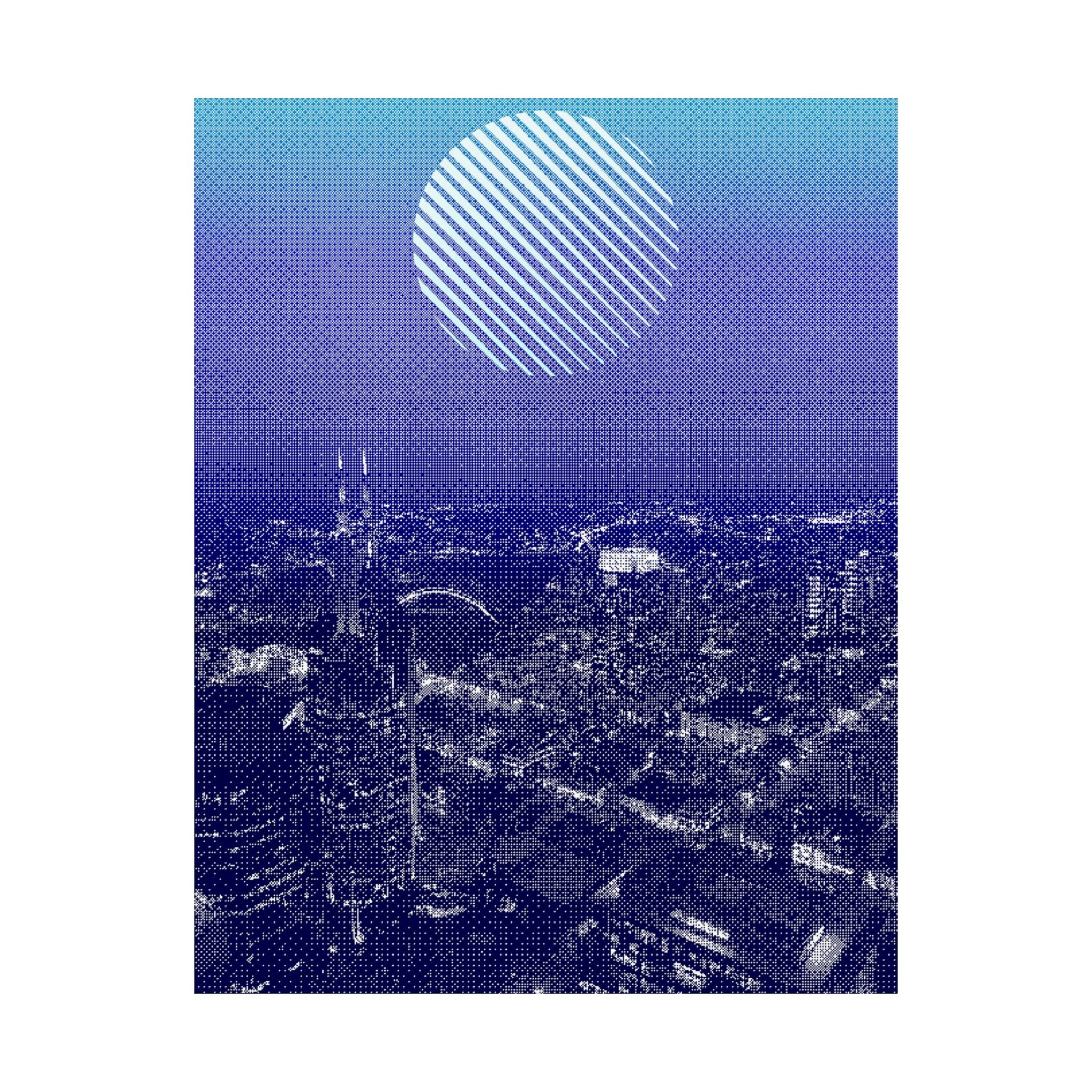 Nashville Skyline Poster - Aerial Sunset Cityscape Art Print