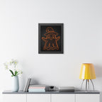 Cute Ghost Framed Poster - Halloween Kids Room Wall Art
