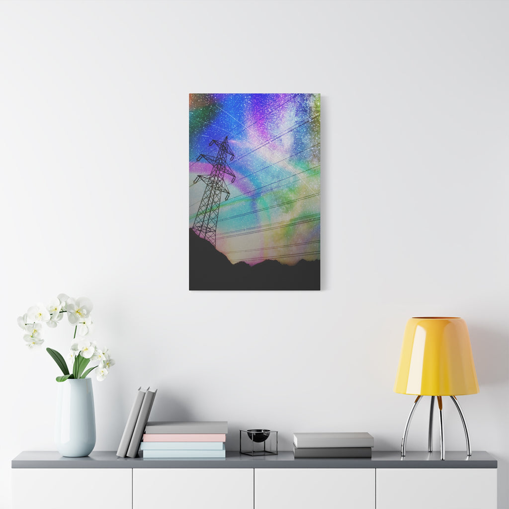 Solar Storm Canvas Wall Art - Vibrant Abstract Nebula Decor
