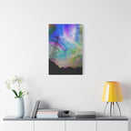 Solar Storm Canvas Wall Art - Vibrant Abstract Nebula Decor