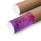 Trippy pink and blue Fractal Matte Poster Print