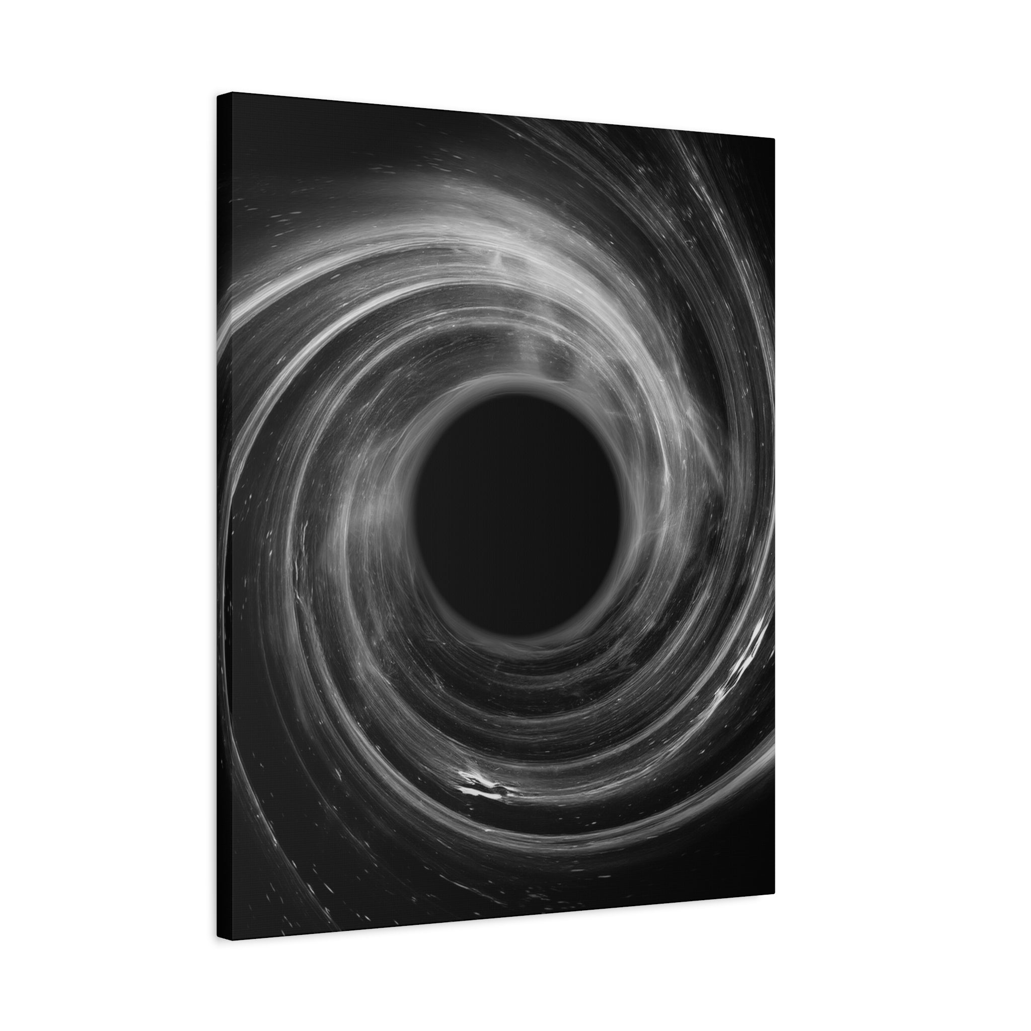 Black Hole Deep Space Canvas Art - Galaxy Vortex Wall Decor
